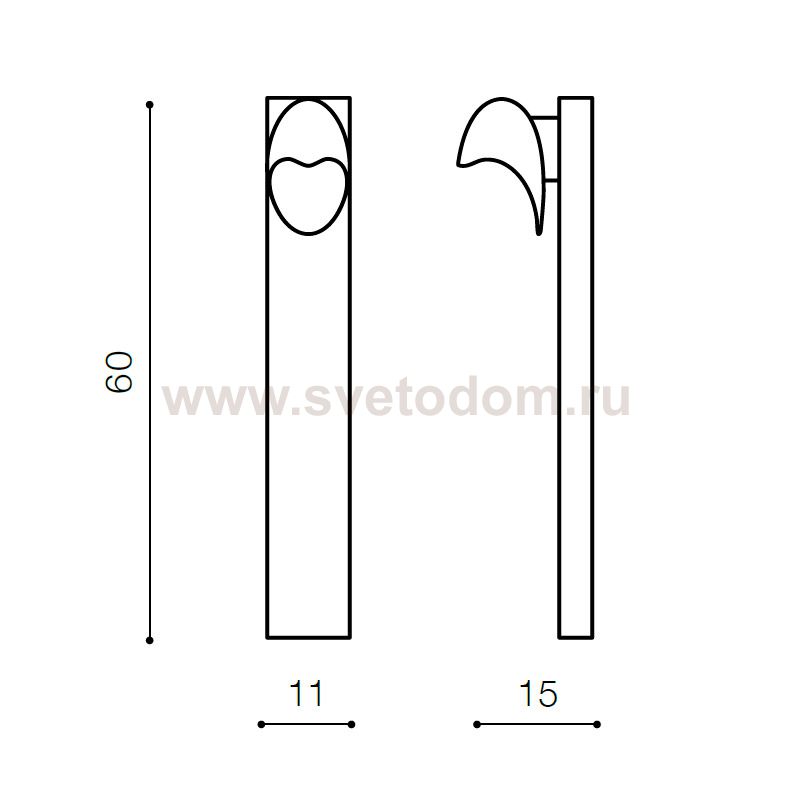 Уличный светильник Azzardo Matera 600 AZ2185
