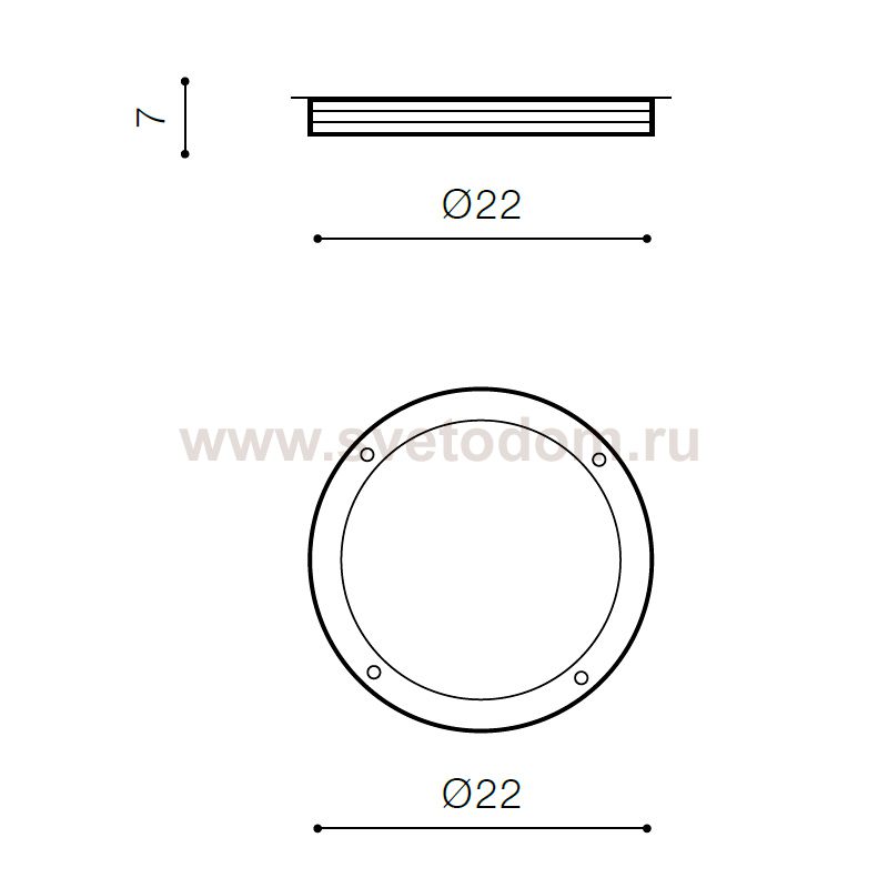 Накладной светильник Azzardo Fano R AZ2187