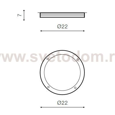 Накладной светильник Azzardo Fano R AZ2187