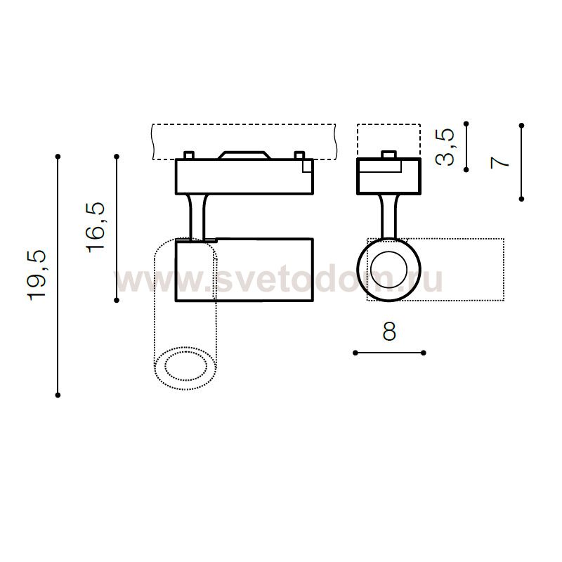 Трековый светильник Azzardo Tivoli 4000K AZ2223
