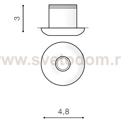 Встраиваемый светильник Azzardo Oka AL 3000K AZ2232