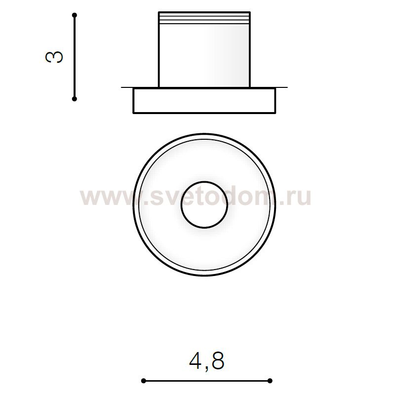 Встраиваемый светильник Azzardo Oka AC 4000K AZ2235