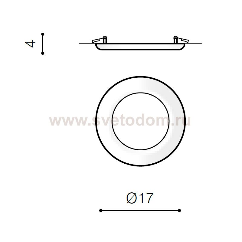 Встраиваемый светильник Azzardo Linda 17 AZ2242