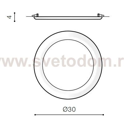 Встраиваемый светильник Azzardo Linda 30 AZ2250