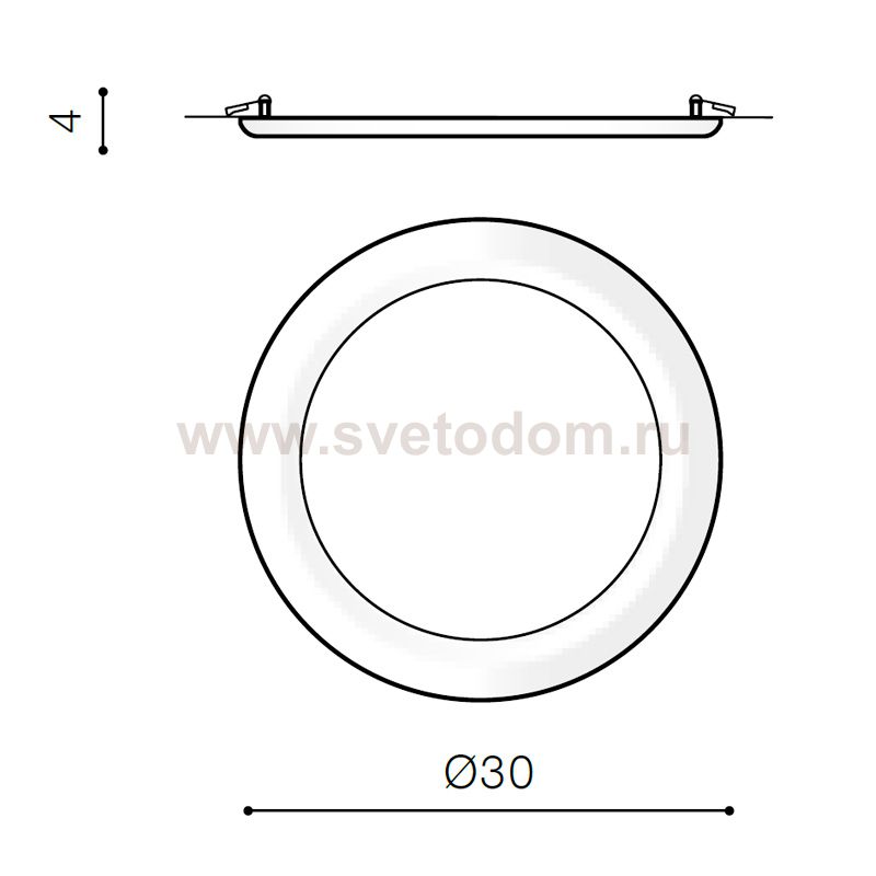 Встраиваемый светильник Azzardo Linda 30 AZ2251