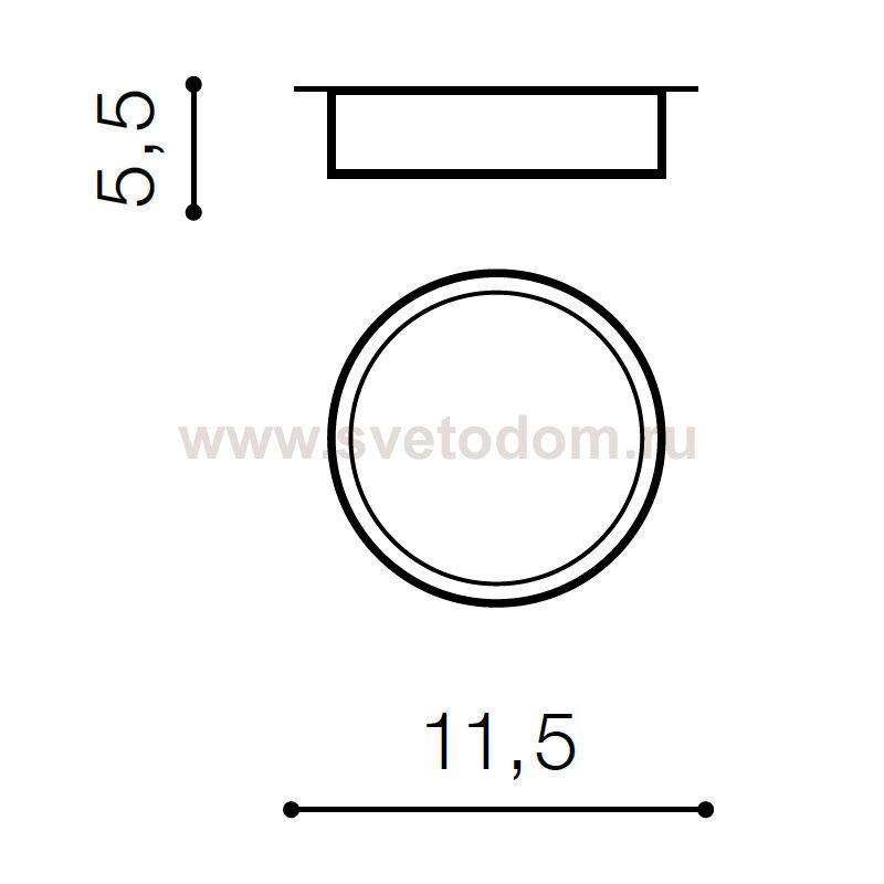 Накладной светильник  Azzardo Monza R 12 AZ2257