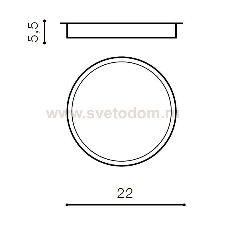 Накладной светильник  Azzardo Monza R 22 AZ2260