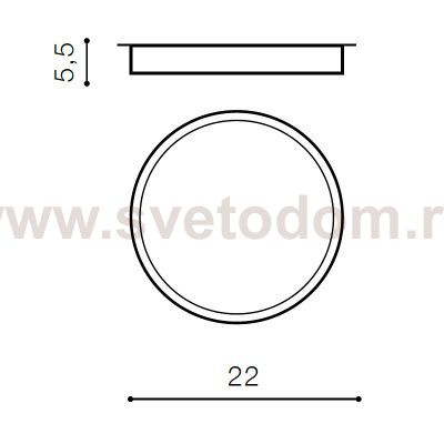 Накладной светильник  Azzardo Monza R 22 AZ2260