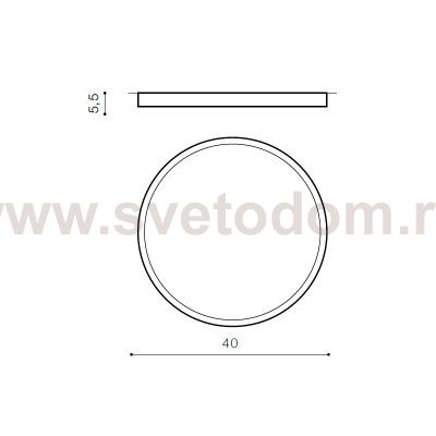 Накладной светильник  Azzardo Monza R 40 AZ2265