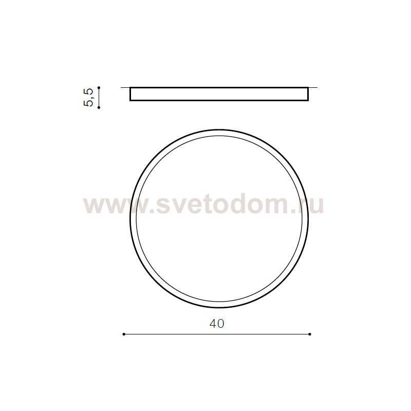 Накладной светильник  Azzardo Monza R 40 AZ2266