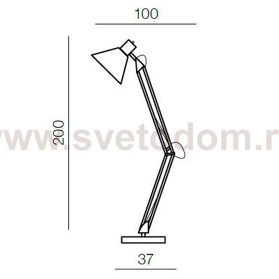 Торшер Azzardo Kipsar AZ2367