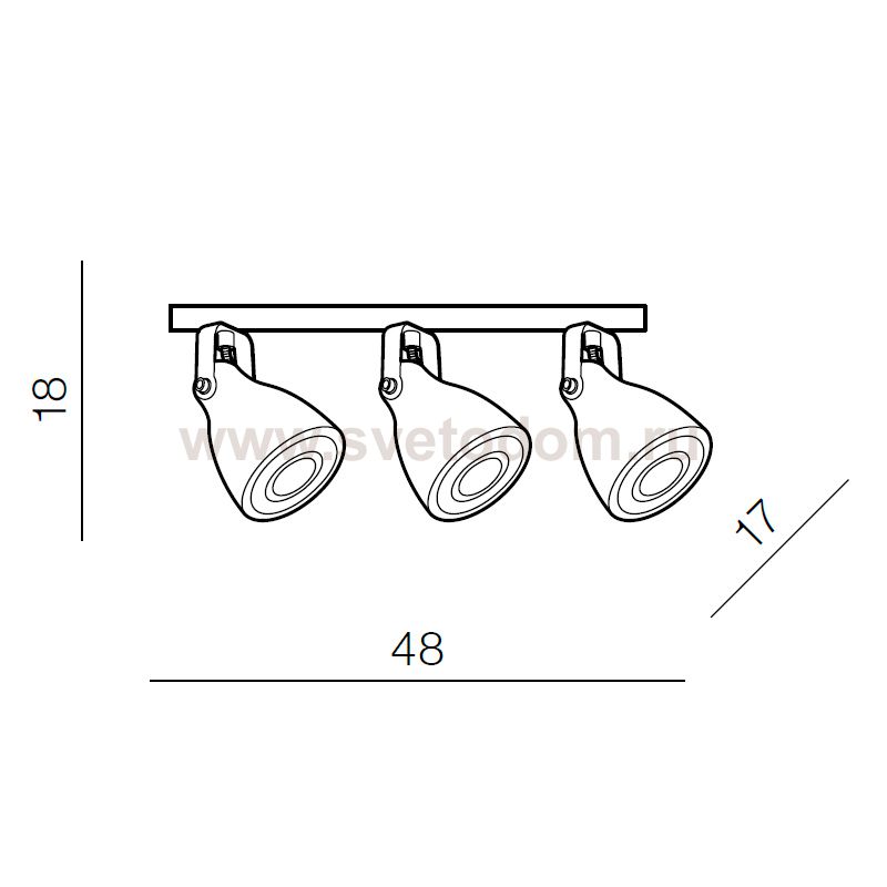 Спот Azzardo Bremen 3 AZ2371