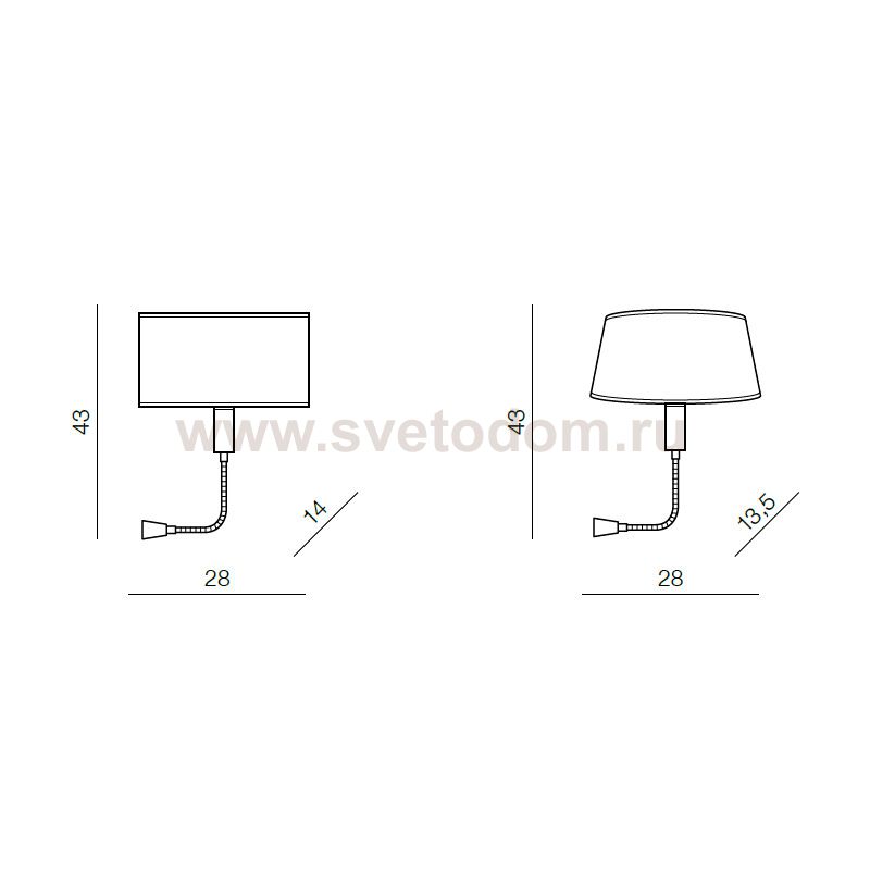 Настенный светильник Azzardo Amadeo lambody LED AZ2418