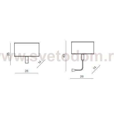 Абажур Azzardo Amadeo shade square AZ2420