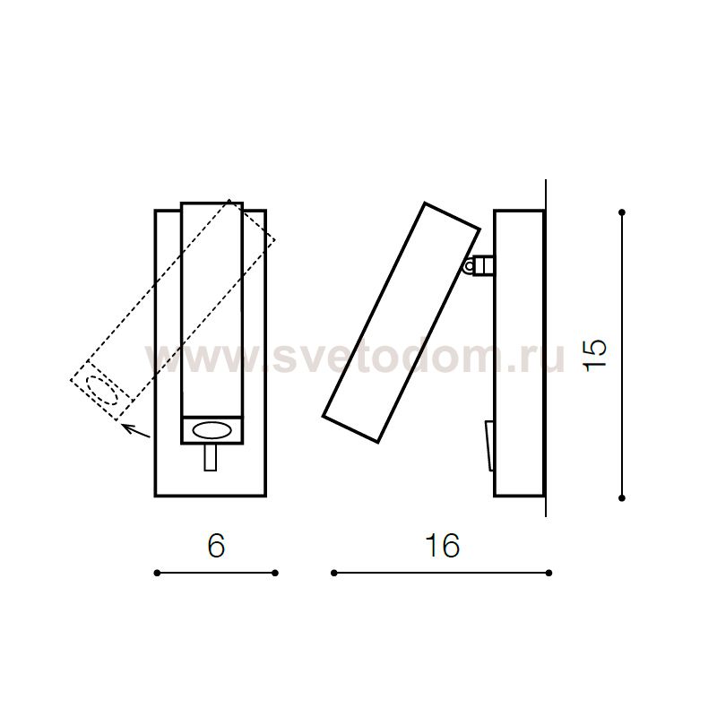 Настенный светильник Azzardo Angus AZ2446