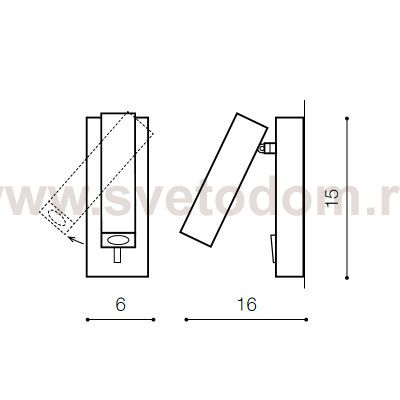 Настенный светильник Azzardo Angus AZ2446