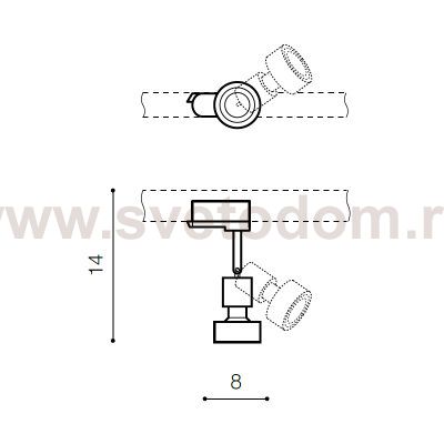 Трековый светильник Azzardo Jane track AZ2460