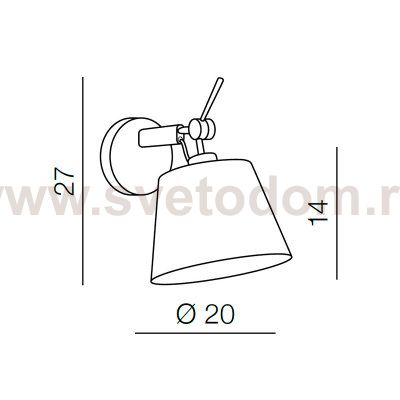 Настенный светильник Azzardo Zyta Wall XS AZ2491
