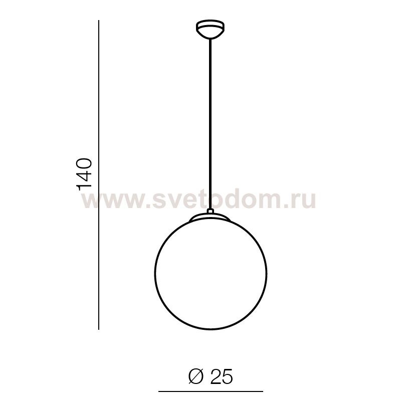Подвесная люстра Azzardo White ball 25 AZ2515
