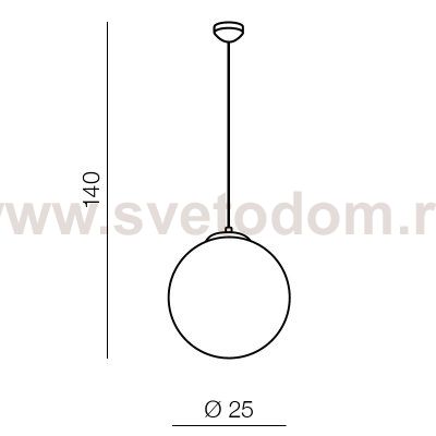 Подвесная люстра Azzardo White ball 25 AZ2515