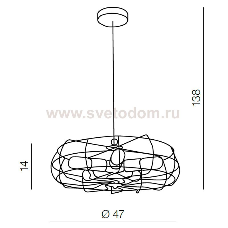 Подвесная люстра Azzardo Fan pendant AZ2532