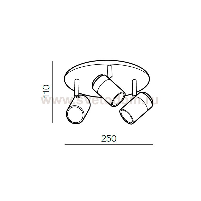Спот Azzardo Noemie 3 round AZ2556