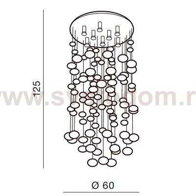 Потолочная люстра Azzardo Luvia 125 Xl AZ2573