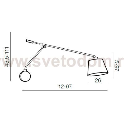 Настенный светильник Azzardo Sevilla AZ2610