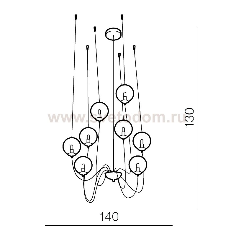 Подвесная люстра Azzardo Conflux 6 AZ2639