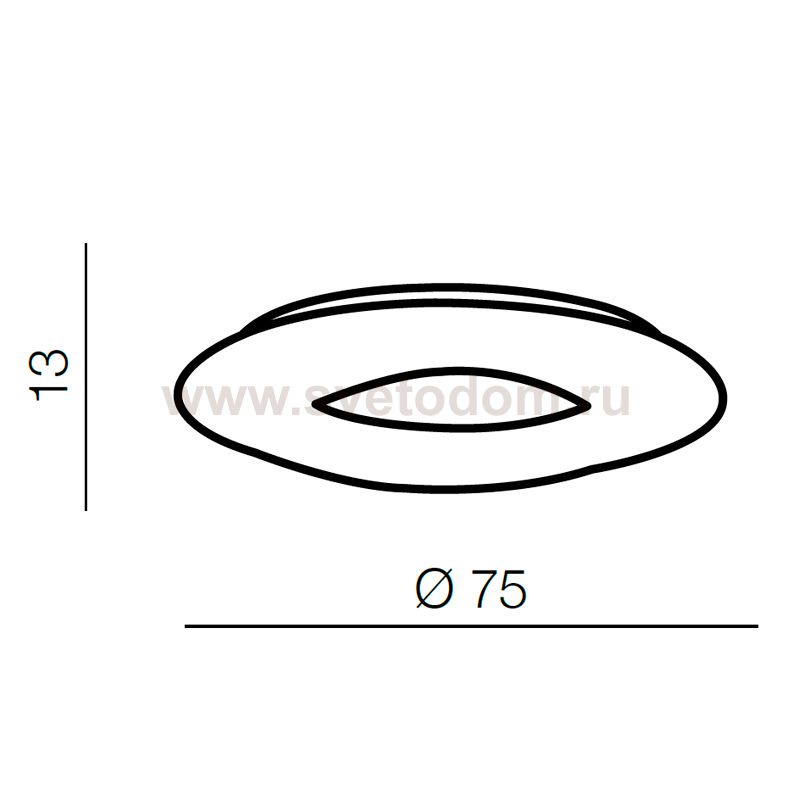 Потолочный светильник Azzardo Donut Top 75 CCT AZ2670