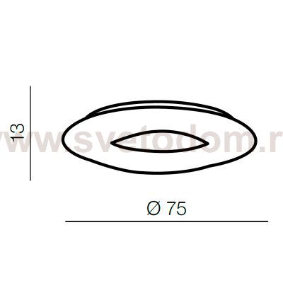 Потолочный светильник Azzardo Donut Top 75 CCT AZ2670