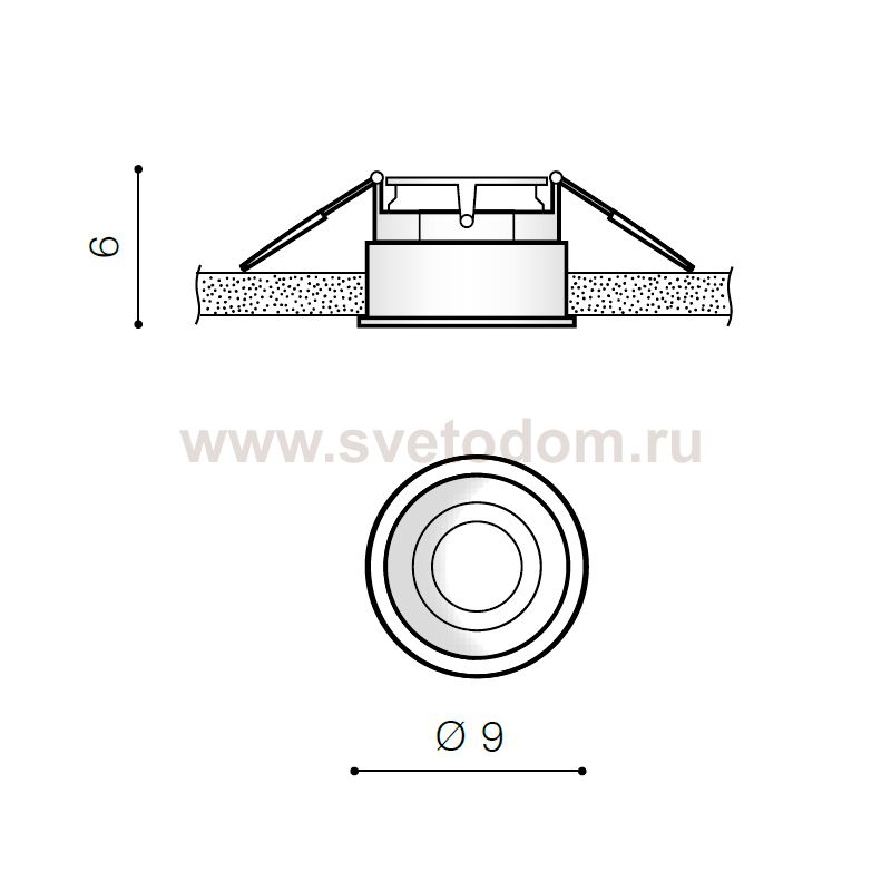 Встраиваемый светильник Azzardo Torres GU10 AZ2682