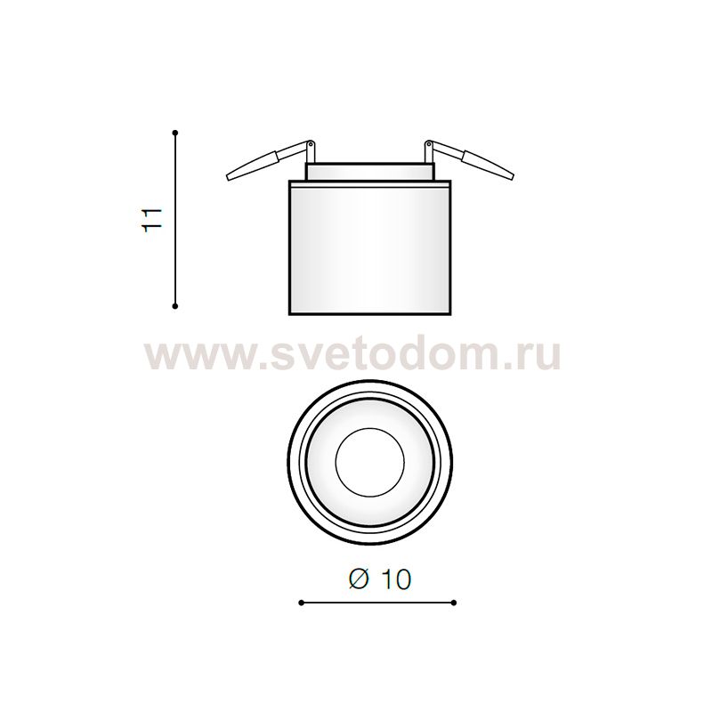 Накладной светильник Azzardo Costa Spot AZ2705