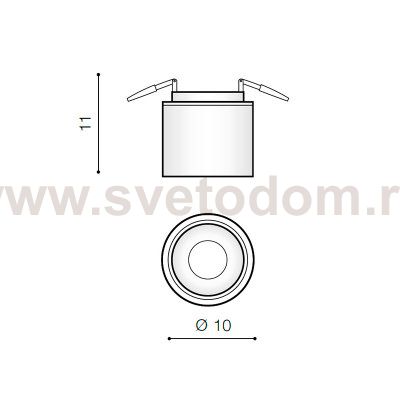 Накладной светильник Azzardo Costa Spot AZ2706