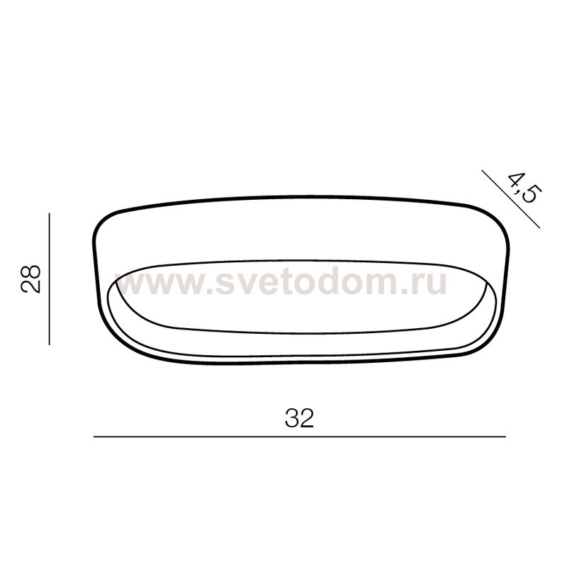 Накладной светильник  Azzardo Pienza 3000K AZ2723