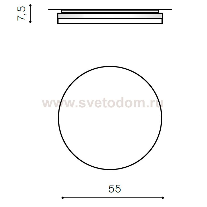 Накладной светильник  Azzardo Sona 55 CCT AZ2763