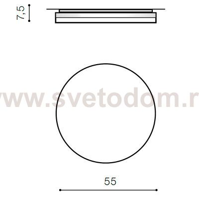 Накладной светильник  Azzardo Sona 55 CCT AZ2763