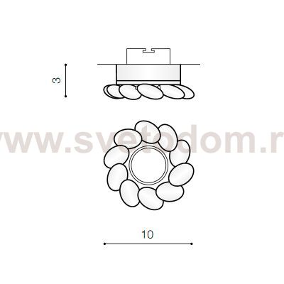 Встраиваемый светильник Azzardo Erika AZ2776