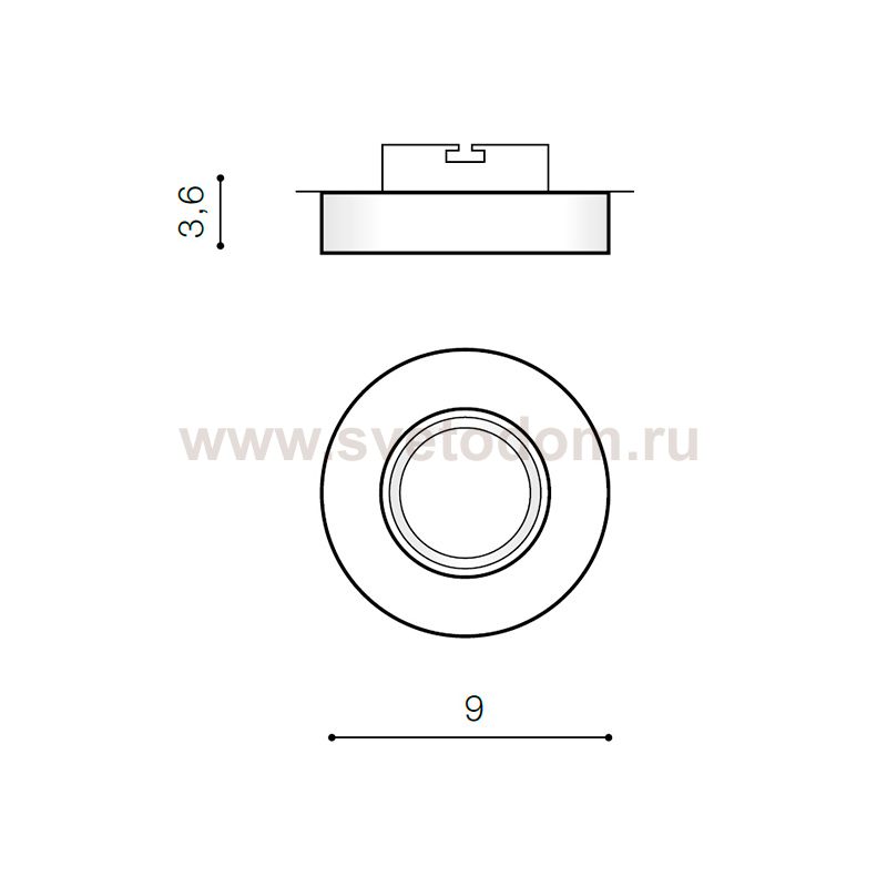 Встраиваемый светильник Azzardo Savio Round AZ2779