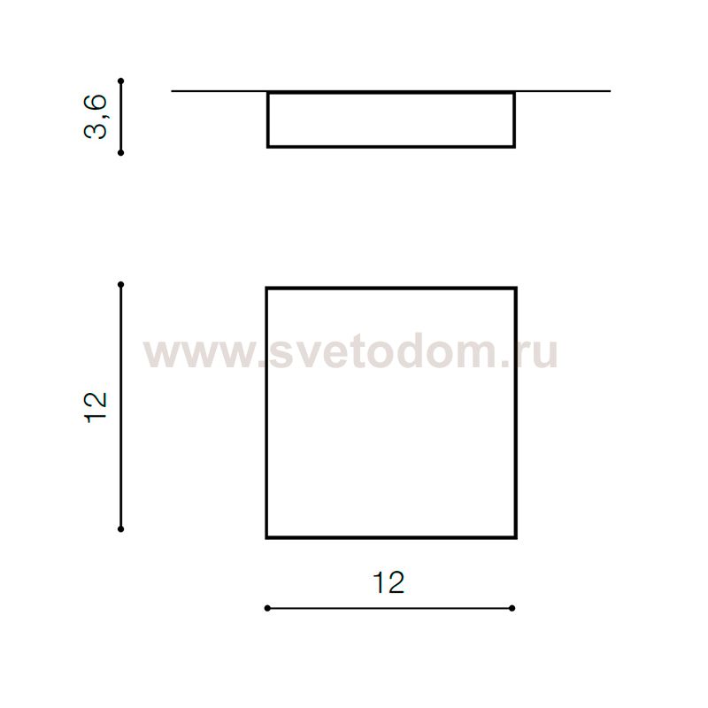 Накладной светильник  Azzardo Falco 12 3000K AZ2780