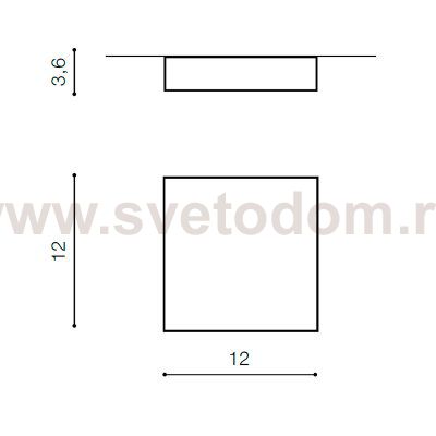 Накладной светильник  Azzardo Falco 12 4000K AZ2781