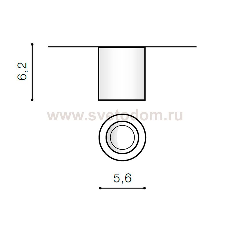 Накладной светильник  Azzardo Nano Round AZ2785
