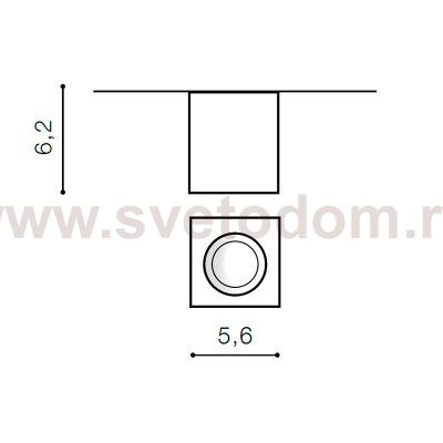 Накладной светильник  Azzardo Nano Square AZ2787