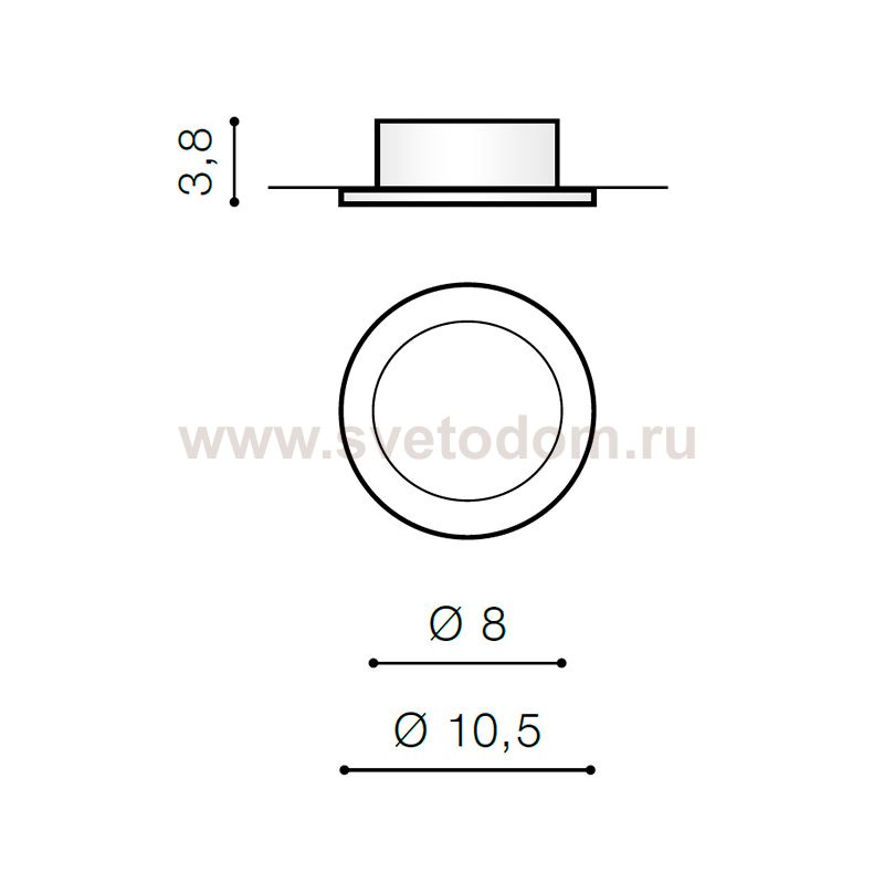 Встраиваемый светильник Azzardo Ibiza AZ2804