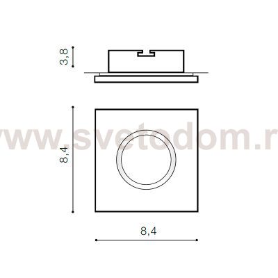 Встраиваемый светильник Azzardo Ika S IP65 AZ2864