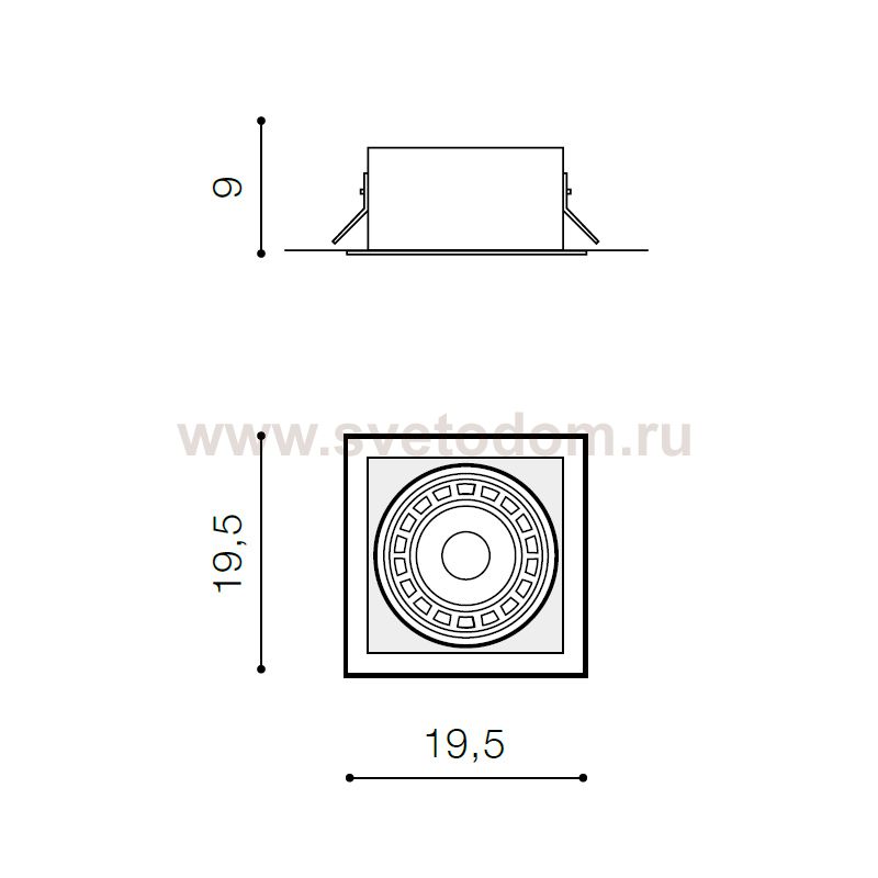Встраиваемый светильник Azzardo Nova AZ2870