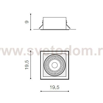 Встраиваемый светильник Azzardo Nova AZ2870