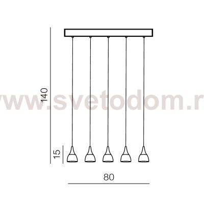 Подвесной светильник Azzardo Dalmatia 5 AZ2910