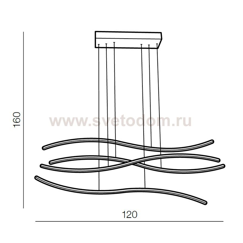 Подвесной светильник Azzardo Waves AZ2912