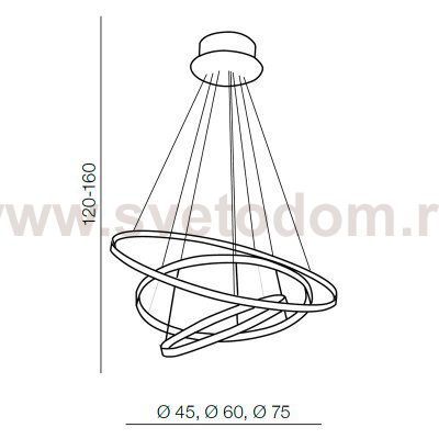 Подвесная люстра Azzardo Wheel 3 Dimm AZ2920